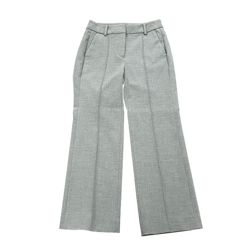 J Crew Natalia Pant Carreman Smoked Graphite Wide Leg Trouser Women's 4 Petite
